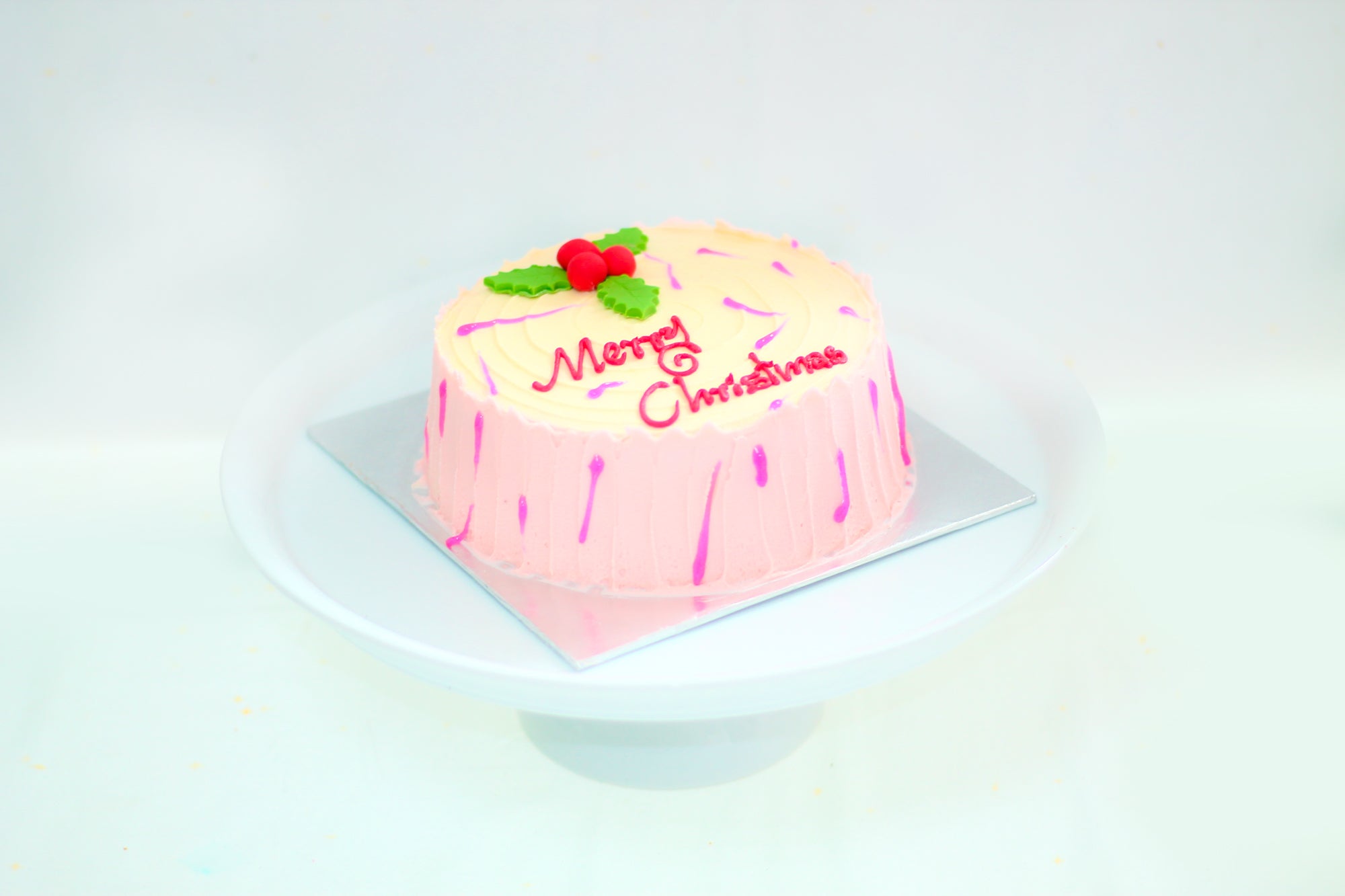 ribbon cake(two layer vanilla cake) | ISLAND SMILE